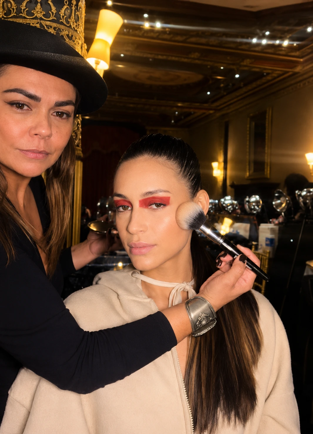 Eye makeup detail
